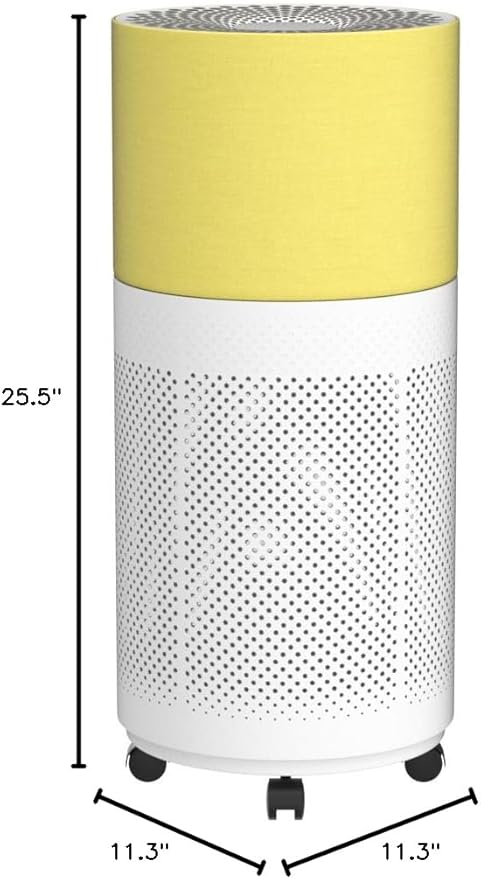 CleanForce Rainbow H13 True HEPA Air Purifier for Home Large Room, Bedroom, up to 2550sqft, Smart App-Control air Quality Monitor, Filters dust Pollen Smoke Odor VOCs