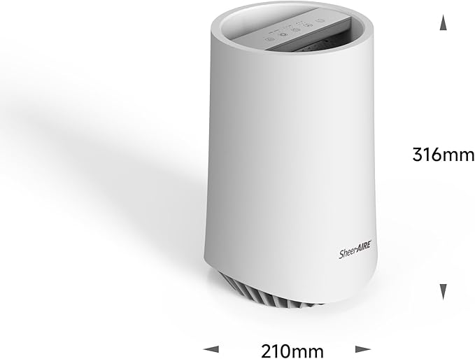 Air Purifier Durable H13 HEPA Filtration Air purifiers with 360°Air Intake (Covers Up to 516FT²),Suitable for Pet Households, Offices, Dormitories, Bedrooms (Small)