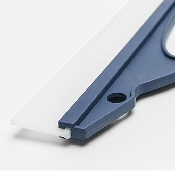 2-Pack Professional Silicone Squeegee, 12-Inch Flexible Water Blade for Streak-Free Car Wash & Glass Cleaning, Safe on Paint & Chrome, Blue