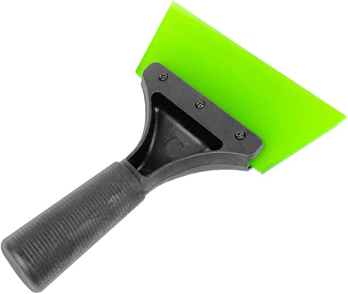 Rubber Squeegee Shower Door Squeegee Windshield Squeegee Ice Scraper Miracle Scraper for Vinyl Wrapping, Window Tinting, Windshield Washing, Bathroom Door Cleaning(1 Pack, Green)