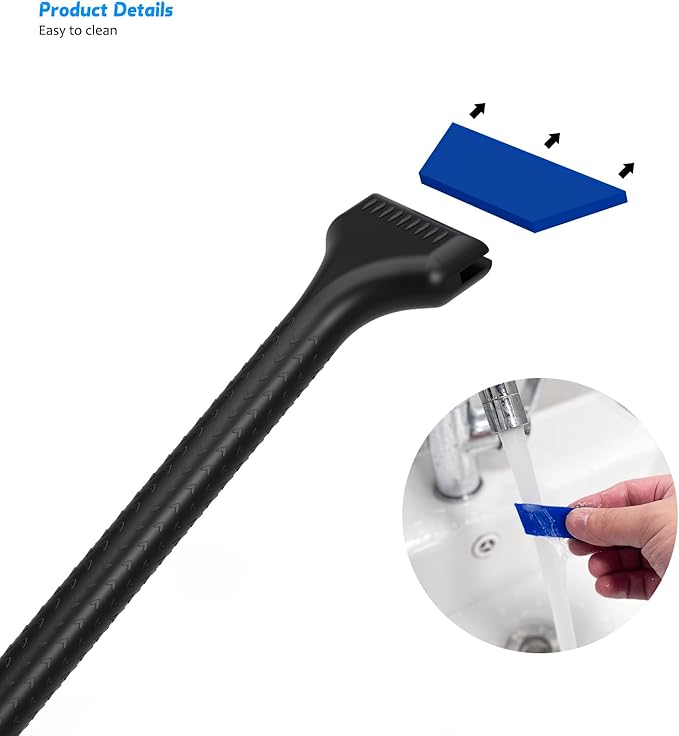 EHDIS Window Tint Tools Mini Quarter Window Squeegee Kit Different Hardness Small Squeegee for Installing Window Film,Vinyl Wrap Tools for Car Wrapping,Window/Mirrors Cleaning