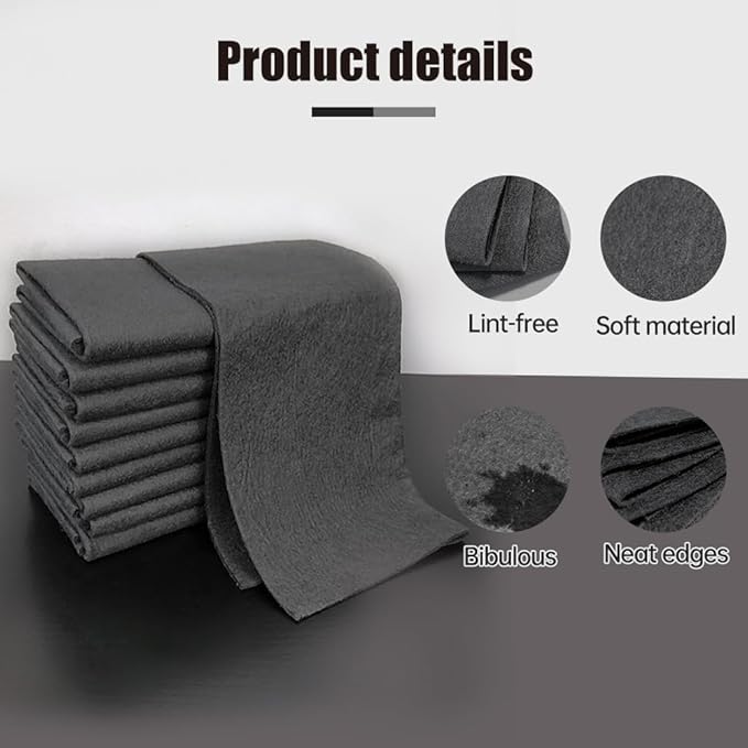Fliwos Thickened Magic Cleaning Cloth, 2026 New Reusable Microfiber Cleaning Cloths, Streak Free Glass Wiping Cloths, Multipurpose Kitchen Rags Towels for Window, Mirror and Car Glass (15, 12×12 in)