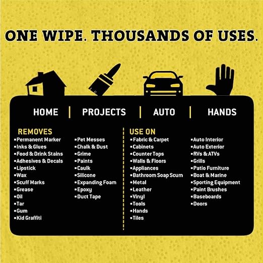 Tub O' Towels TW90 Heavy-Duty 10" x 12" Size Multi-Surface Cleaning Wipes, (10" x 12" wipes) Per Canister, Pack of 1, 90 Count Total