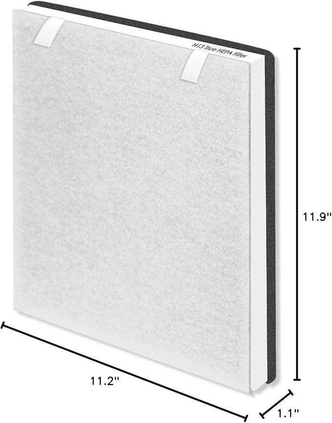 Vital 100 Replacement Filter for LEVOIT Air Purifier, 3-in-1 Pre, H13 High-Efficiency Activated Carbon Filtration System, Replace Part # Vital 100-RF, Pack of 1, By Improvedhand