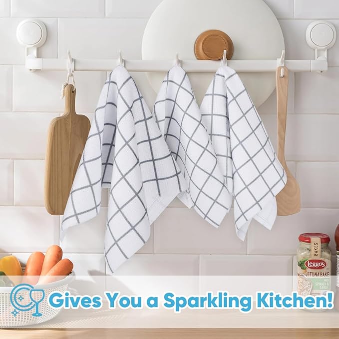 AIDEA Microfiber Cleaning Cloth Roll, 50PK, Microfiber Kitchen Towels, Reusable Paper Towels Tear Away Cloth, Lint Free Rags for House, Window, Cleaning Supplies 11.5"×11.5"