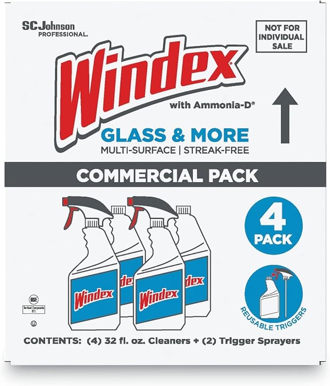 SC Johnson Professional Windex Glass & More 32oz Refill