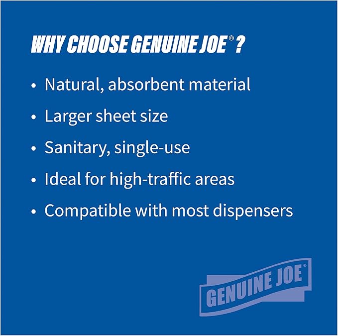 Genuine Joe GJO22600 Embossed Hardwound Roll Towels (Pack of 6)