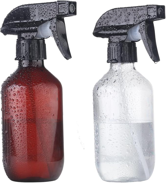 Teyssor Spray Bottles Water Spray Bottle - BPA Free - 10 oz/300 ml Plastic Refillable Containers Fine Mist Small Spray Bottle with Adjustable Nozzle for Hair, Cooking, Cleaning
