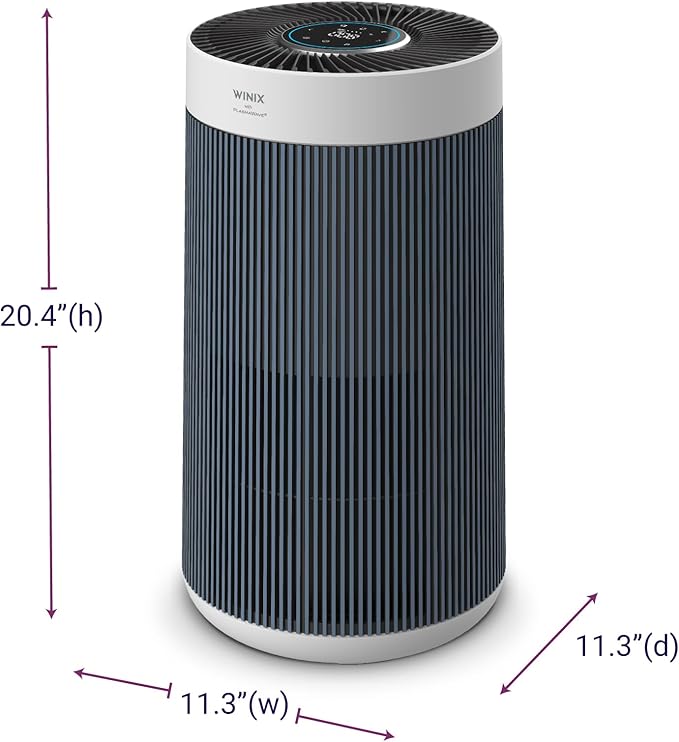 WINIX T830 Air Purifier for Home Extra Large Room Up to 1968 Ft² in 1 Hr With Smart Wi-Fi, Air Quality Monitor, True HEPA, Carbon Filter and Auto Mode, Captures Pet Allergies, Smoke, Dust