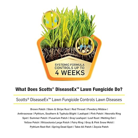 Scotts DiseaseEx Lawn Fungicide, Controls and Prevents Disease Up to 4 Weeks, Treats Up to 5,000 sq. ft., 10 lbs. (2-Pack)