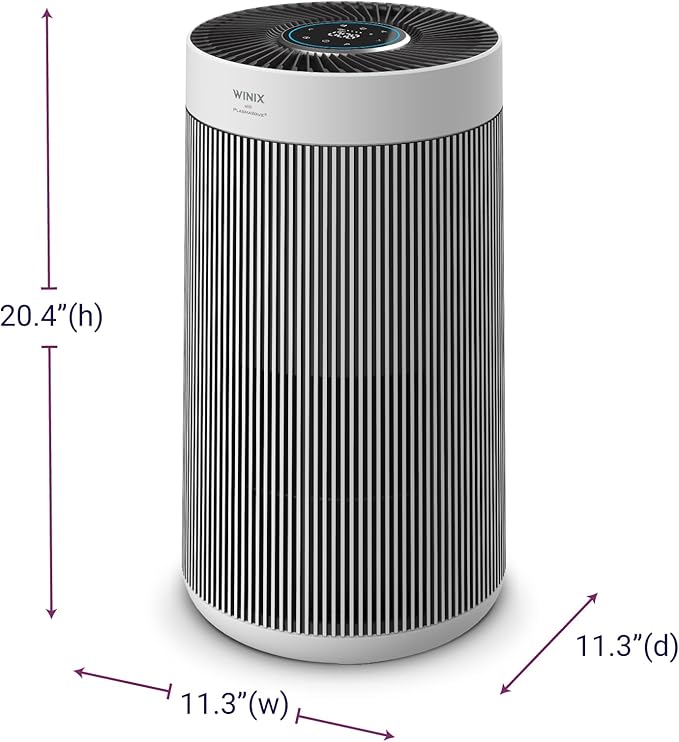 WINIX T810 Air Purifier for Home Extra Large Room Up to 1968 Ftยฒ in 1 Hr With Smart Wi-Fi, Air Quality Monitor, True HEPA, Carbon Filter and Auto Mode, Captures Pet Allergies, Smoke, Dust