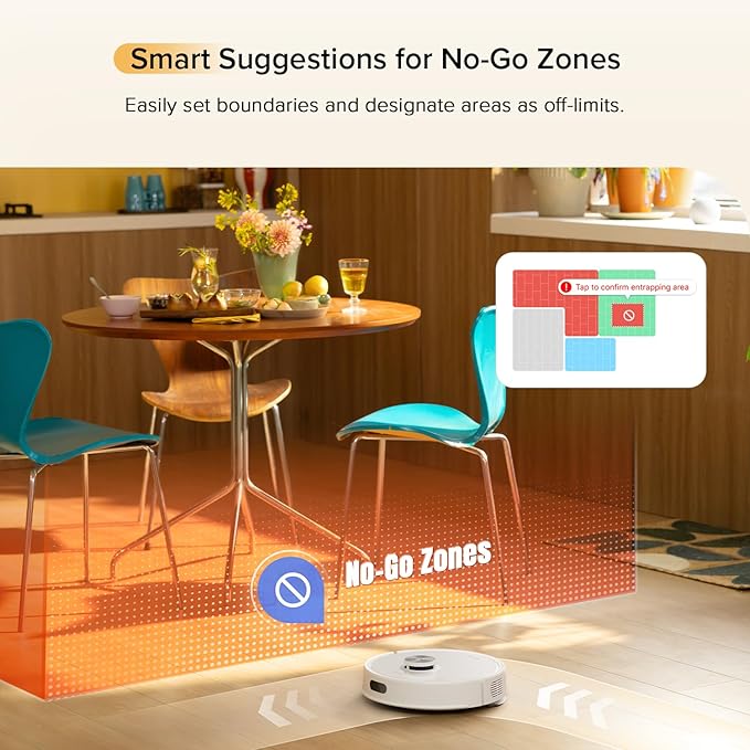 roborock Q7 M5 Robot Vacuum and Mop Combo, 10,000Pa HyperForce Suction, Robotic Vacuum Cleaner, Dual Anti-Tangle System, APP-Controlled Mopping, LiDAR Navigation, for Pet Hair and Carpet, White