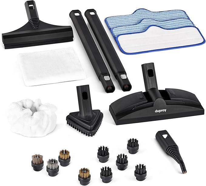 Dupray Neat Steam Cleaner, Multipurpose Steamer for Floors, Grout & Upholstery, Chemical-Free Cleaning, Large Tank, 20-Piece Accessory Kit *Kills 99.9% of Bacteria & Viruses