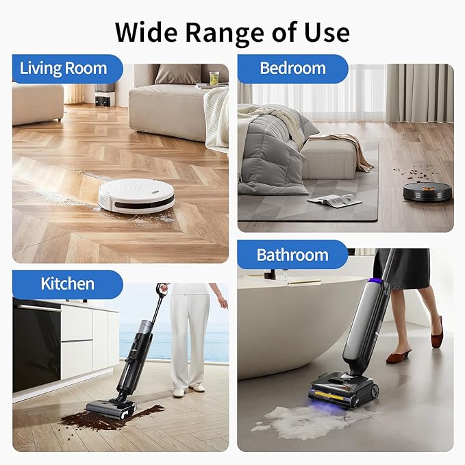 Multi-Surface Floor Cleaning Solution for ECOVACS DEEBOT X11/X9/X8/X5/X2/X1/T80/T50/T30/T20/T10/N30/N20/Series and all other Robot Vacuum Cleaners,Deep Cleans for Multiple Hard Floors,1L(1 Bottle)