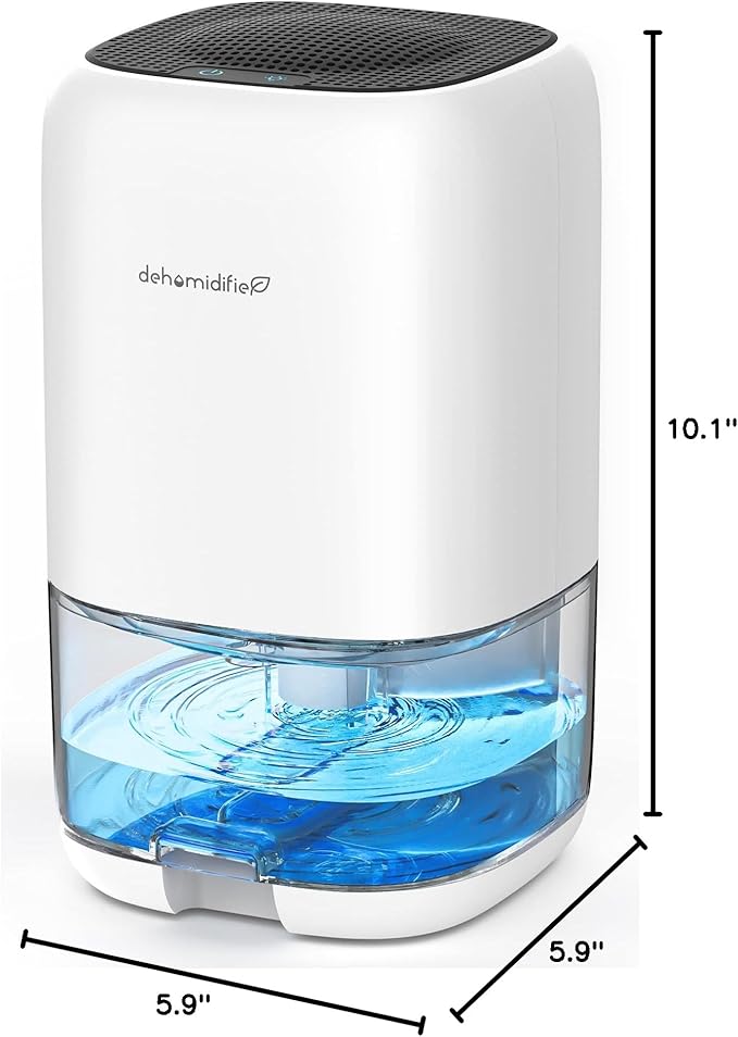 Dehumidifier, 35 OZ Small Dehumidifiers for Bedroom for Home, Quiet with Auto Shut Off, Dehumidifiers for Bedroom (280 sq. ft), Bathroom, RV, Closet, White