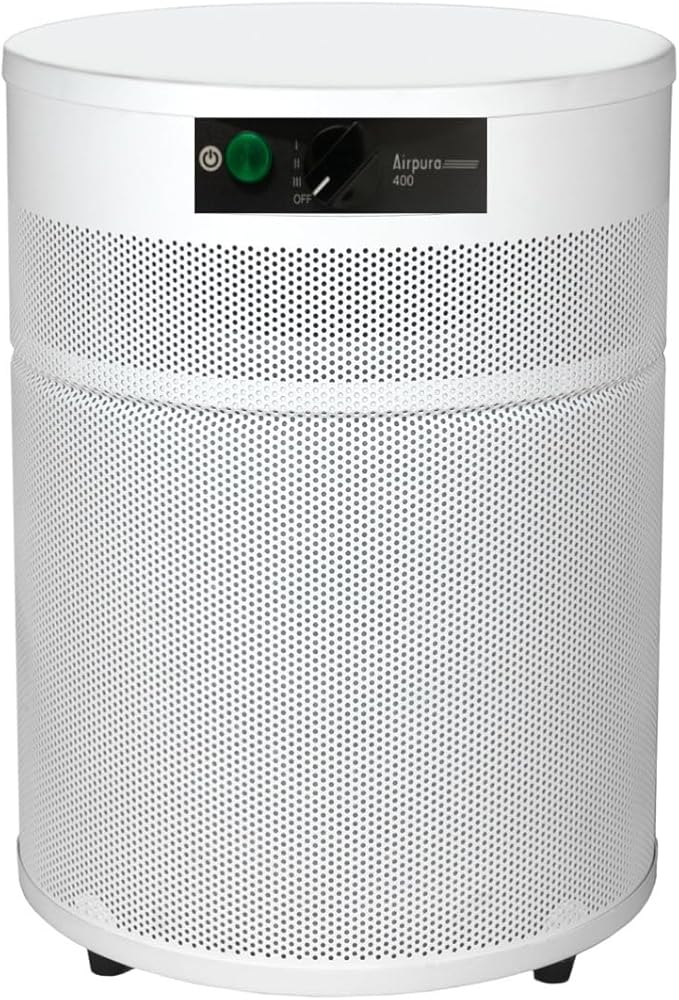 V400 Air purifier by Airpura- Good for Wildfires Air Purifier (White)