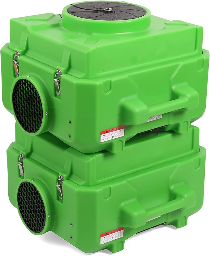 MOUNTO HEPA500 Commercial 500cfm Air Purifier Hepa Air Scrubber Negative Air Machine Roto-Molded (Green)