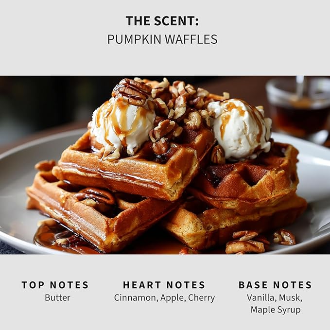 Luxury Floor Cleaner, Scented Mop Soap Concentrate | Hard Floor Cleaner for Tile, Vinyl, Laminate, LVP & Sealed Hardwood | Low-Foam, Streak-Free | 36 oz | Pumpkin Waffles