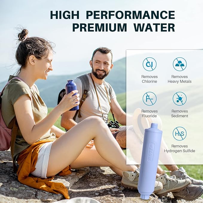 TOREAD Garden Hose Filter for Filling Hot Tub, Spa, Pool, Reduces Chlorine, Heavy Metals, Hard Water, Hose End Prefilter Fits Any Standard 3/4" Garden Hose Thread, Up to 8,000 Gallons, 1 Pack (1)