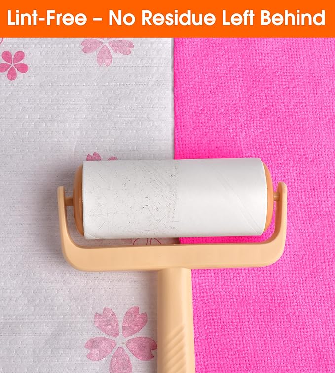 Microfiber Cleaning Cloth Roll - 100 Pack Tear Away Microfiber Paper Towels, Reusable, Washable, Scratch-Free, Kitchen Towels for Car, Home, Kitchen, Glass, Dishes (Hot Pink)