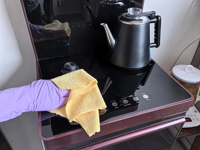 HOPESHINE Microfiber Cleaning Cloth Roll 50-Pack Reusable Paper Towels Washable for Cars Care Wash Supplies Kitchen Dish Rags House Window Cleaning Cloths Lint Free Tear Away Ultra Absorbent (Yellow)