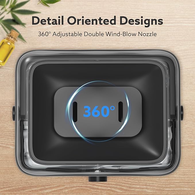 CHIVALZ Humidifiers for Bedroom Large Room Home, 6L Cool Mist Humidifier for Baby and Plant, Oil Diffuser, Top Fill Humidifier with Night Light, Quiet 23dB, Up to 26H, Black 1Pack