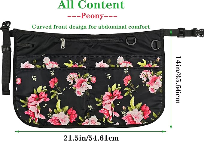 Cleaning Apron Caddy for Women with 6 Pockets, Professional Waterproof Cleaning Supplies for Housekeeping