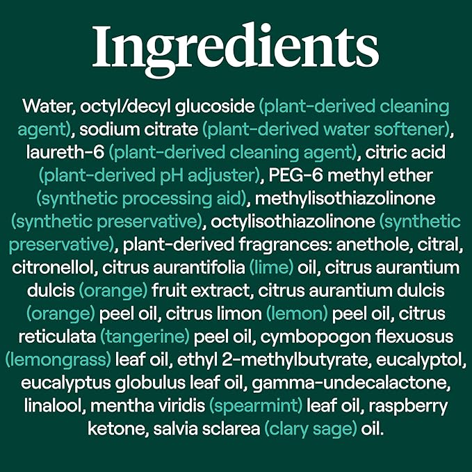 Seventh Generation All Purpose Cleaner Rejuvenating Yuzu Basil, For All Surfaces, 23 fl oz, (Pack of 8)