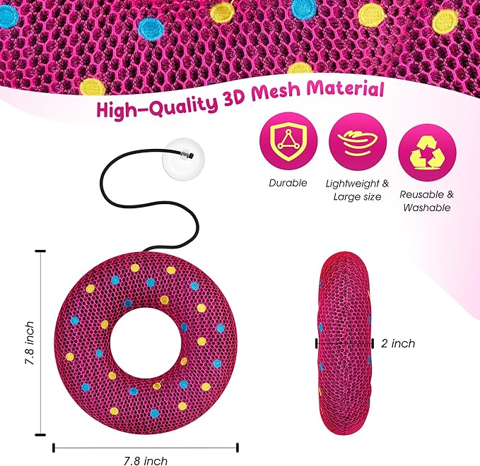 Hot-Tub-Scum-Absorber Doughnut Oil-Absorbing-Spa-Sponge-Hot-Tub-Floating-Sponge Pool-Cleaning-Sponge Hot-Tub-Scum-Bug-Reusable Keep Water Cleaner-Hot-Tub-Spa-Accessories for Adults Kids 2-Pack