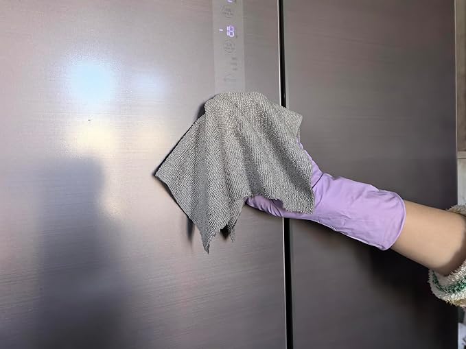 HOPESHINE Microfiber Cleaning Cloth Roll 50-Pack Reusable Paper Towels Washable for Cars Care Wash Supplies Kitchen Dish Rags House Window Cleaning Cloths Lint Free Tear Away Ultra Absorbent (Gray)