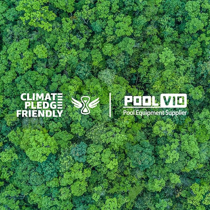 Poolvio Pool Vacuum Hose 26 Feet (8 x 40 Inch), 1.5 Inch Cuffs, Compatible with Most Inground Automatic Cleaners