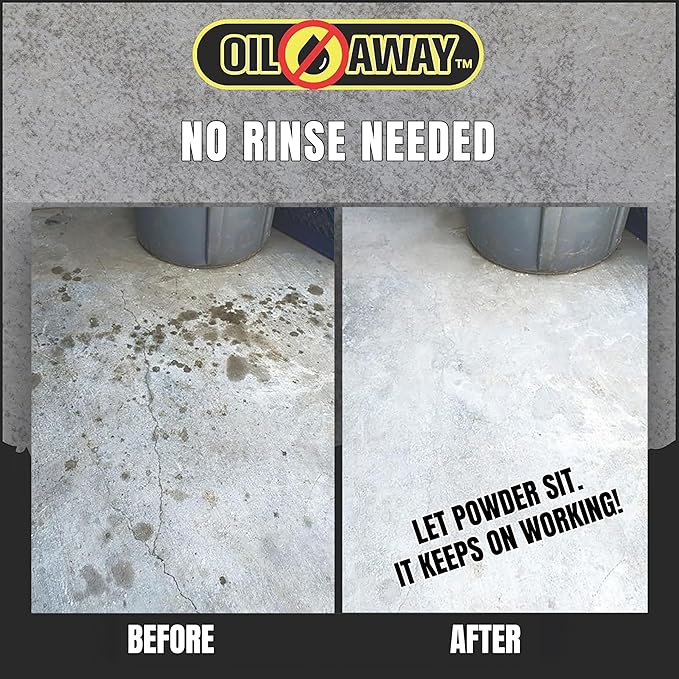 Oil Stain Fighter 10oz Driveway Size | for Embedded, Dry Oil Stains | No Rinse Concrete Cleaner for Driveways and Patios | Safe for Pets and Environment