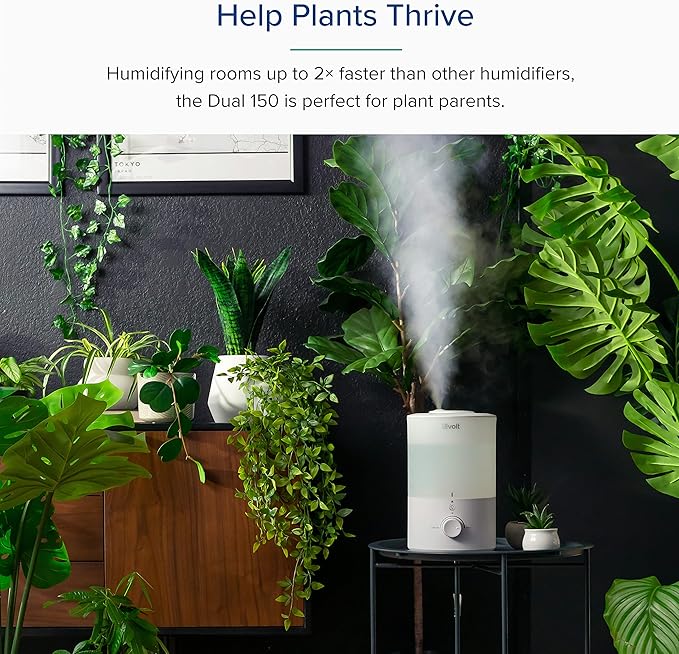 LEVOIT Humidifiers for Bedroom with Night Light(3L Water Tank)Cool Mist Top Fill Essential Oil Diffuser for Baby Nursery and Plants, 360ยฐ Nozzle, Quiet, Rapid Humidification for Home Large Room, White