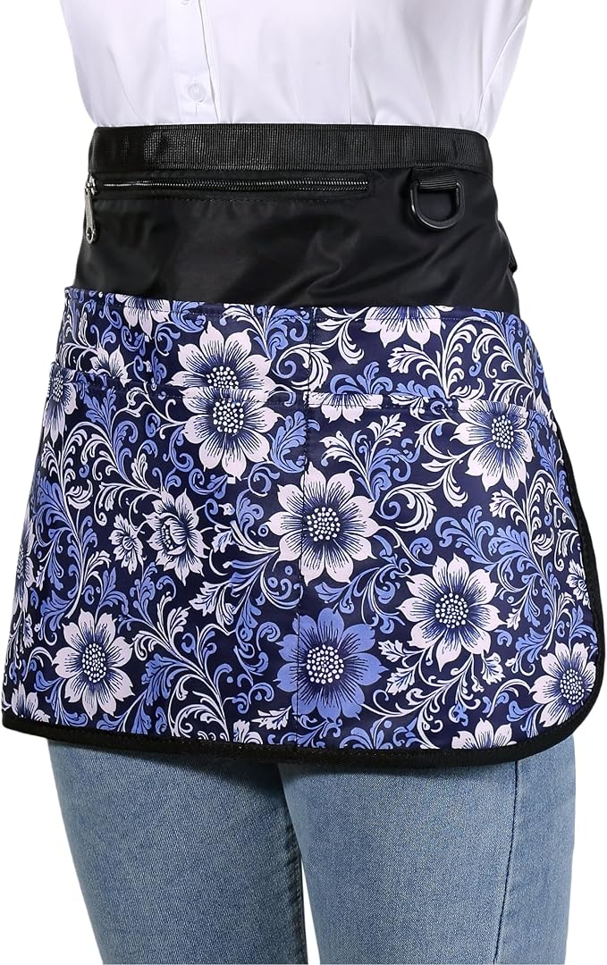 Cleaning Caddy Apron for Women with 7 Pockets, Professional Waterproof Housekeeping Work Apron
