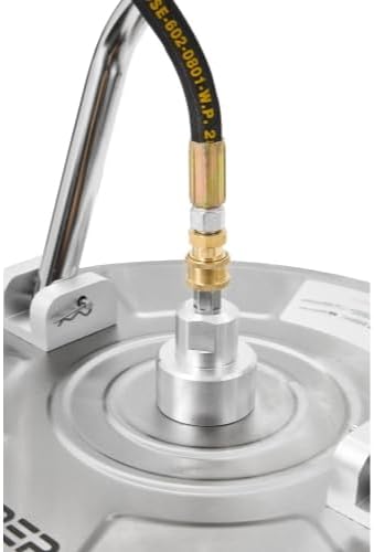 24 in. Pressure Washer Surface Cleaner in Stainless Steel w/Handles & Wheels, 4350 Max PSI, 3/8" Connector & 2 Adapters Ideal for Driveways, Sidewalks, Patios, Decks