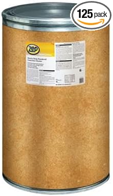 Zep Professional Heavy-Duty Powdered Concrete Cleaner - 125 LB (1 Drum) 1041750 - Fast Acting, Alkaline, Removes Grease and Oil on Floors