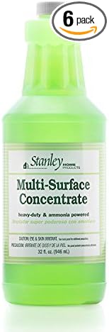 STANLEY HOME PRODUCTS Try-It Premium Multi-Surface Cleaner Concentrate - Professional All-Purpose Floor, Countertop & Tile Cleaner For Cleaning Vinyl, Ceramic and Grout (6 Pack)