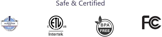 LEVOIT - Humidifiers for Bedroom - Quiet (3L Water Tank) - Cool Mist/Top Fill/Essential Oil Diffuser/25Watt - Home/Large Room - 360° Nozzle - Rapid Ultrasonic Humidification for Baby Nursery/Plant