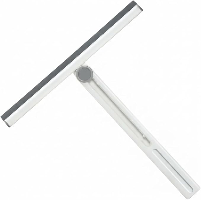 11-Inch All-Purpose Foldable Shower Squeegee with 180° Rotating Head for Shower Glass Door, Tile Walls, Bathroom, Window, Mirror, Car and Kitchen