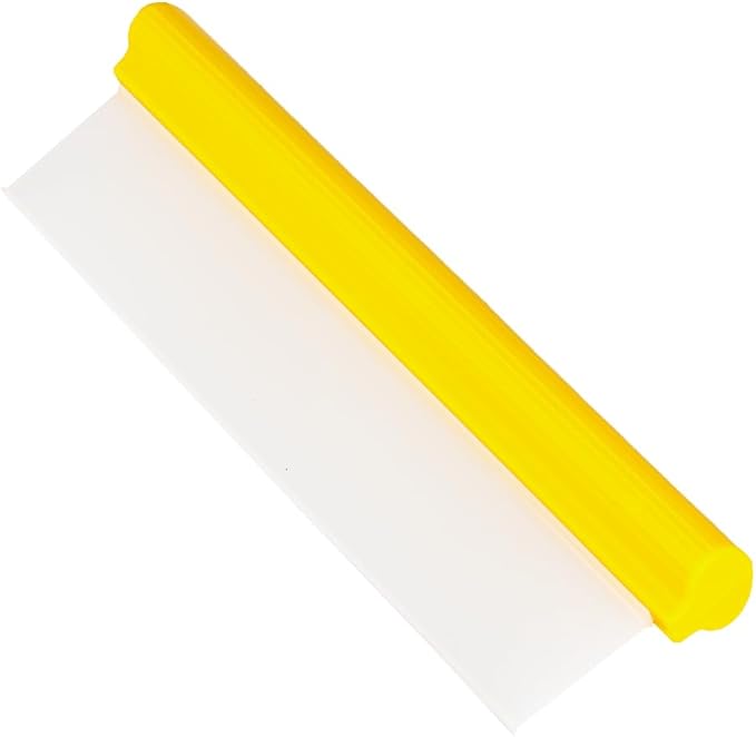 Car Squeegee,12 inch Silicone Automotive Water Wiper for Drying,Flexible Auto T-Bar Water Blade for car, Windshield, Glass, Window, Bathroom(Yellow)
