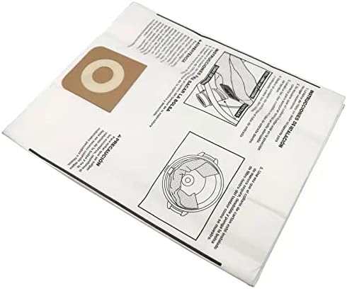 Pack 3 Vacuum Bags For Craftsman 16 to 20 gallon Shop Vac and Ridgid 16 Gal Shopvac Dust Collection Bags, CMXZVBE38749 Replacement Parts 38749 Accessories Kit