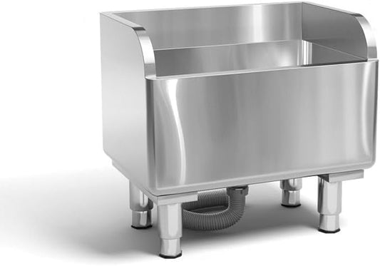 Stainless Steel Floor Mop Sink - Mounted Mop Service Basin for Commercial Use (23.6'16.1'21.6')