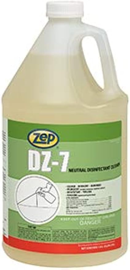 Zep DZ-7 Neutral Disinfectant Cleaner - 1 Gallon (Case of 4) 752023