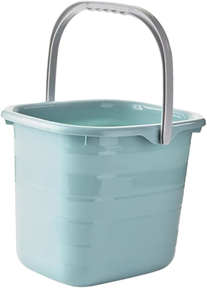 Plastic Water Bucket with Handle 11L Small Rectangular Home Water Container for Mopping and Bathing Household Cleaning Supplies