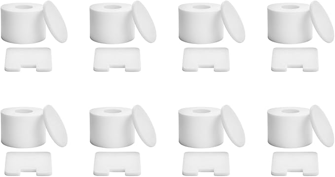 Nispira Filter Set Compatible With Shark NV42 Deluxe Upright Vacuum Cleaner Compared to Part #XFF36. Fits UV402 UV410, NV36, NV36A, NV42, NV44, NV46, NV46C, 8 Sets