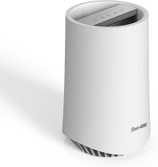 Air Purifier Durable H13 HEPA Filtration Air purifiers with 360°Air Intake，Suitable for Pet Households, Offices, Dormitories, Bedrooms (Medium)