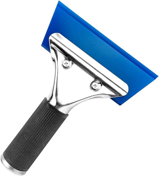 Rubber Squeegee Car Window Squeegee Shower Squeegee Ice Scraper Rubber Water Blade with for Auto Window Tinting, Windshield, Glass Door Cleaning 7 Inch Length