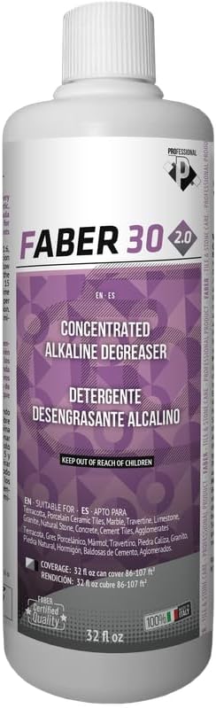 FABER 30 2.0 Heavy-Duty Alkaline Cleaner (950mL) Removes Stubborn Dirt from All Hard Surfaces and Synthetic Coverings