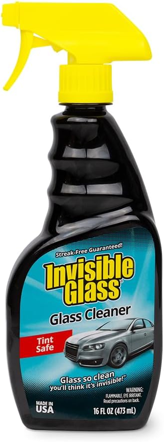 Invisible Glass 92163 Premium Glass Cleaner Spray for Car Windshields and Windows, Automotive and Home Window Cleaner, Streak-Free, Ammonia-Free, Tint-Safe – 16 fl oz