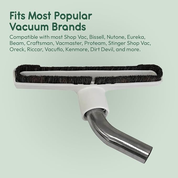 Universal Vacuum Cleaner Floor Brush for Hardwood Floors, 1.25" Fit – Soft Bristles, Scratch-Free Cleaning (Pack of 10)